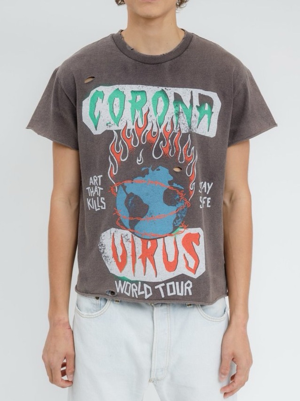 GALLERY DEPT. atk corona tour tshirt distressed size medium
